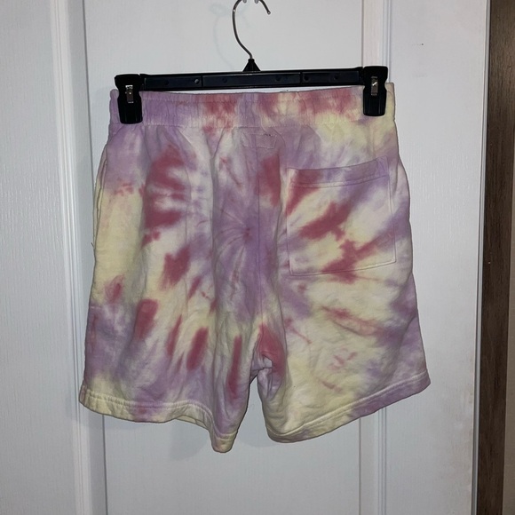 Chinatown Market Tye Dye Pink and Yellow Athletic Sweat Shorts Size Small - Picture 3 of 4